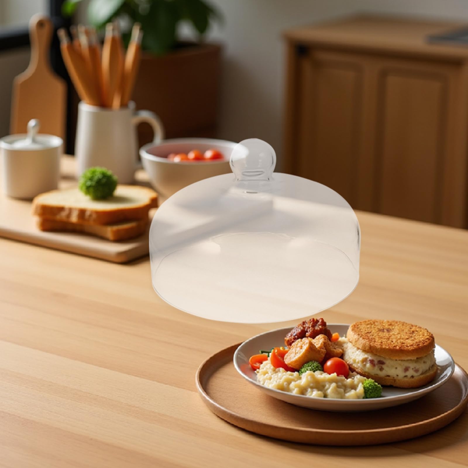 Tapa de Vidrio para Microondas de 10 Pulgadas, Cúpula