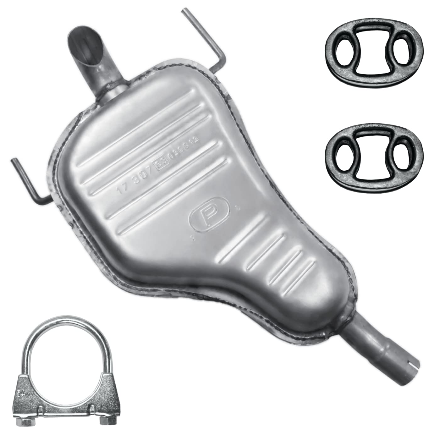 Endschalldämpfer Auspuff Endtopf für Opel Astra 3 III H Limousine,Kombi,Schrägheck 1.6 1.8