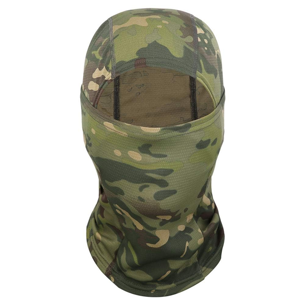 Pasamontañas Camuflaje Balaclava Transpirable para Correr Senderismo Motocicleta