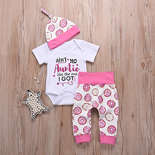 Cute 4PCs Newborn Kids Baby Girl Daddy Little Princess Romper + Flowers Pants + Hat + Flower Headband Winter Outfit2