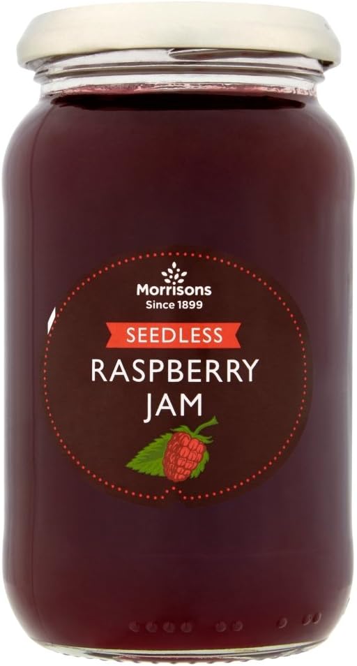 Morrisons Raspberry Seedless Jam 454g : Amazon.co.uk: Grocery