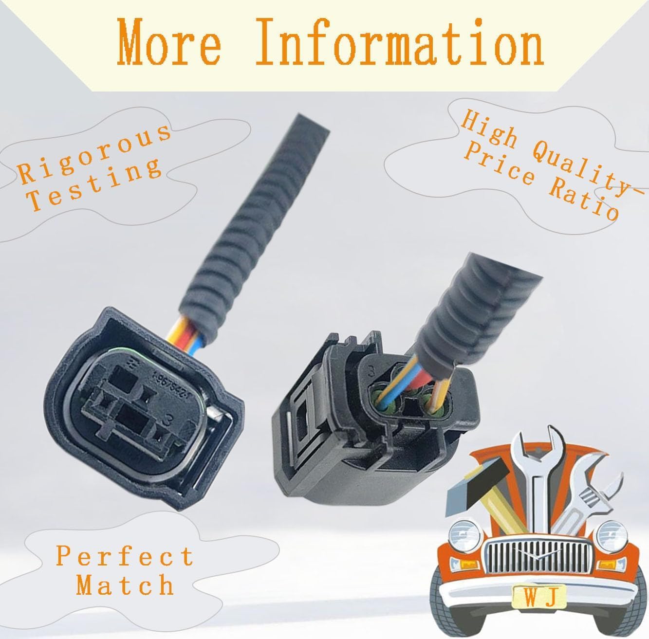 Parking Sensor Wire Plug 1PCS Compatible with Ford Lincoln 3F2Z-15K859-BA | Compatible with Mercury Mariner Monterey Mountaineer 2002-2009 and Blackwood Mark Navigator and Freestar Expedition Explorer