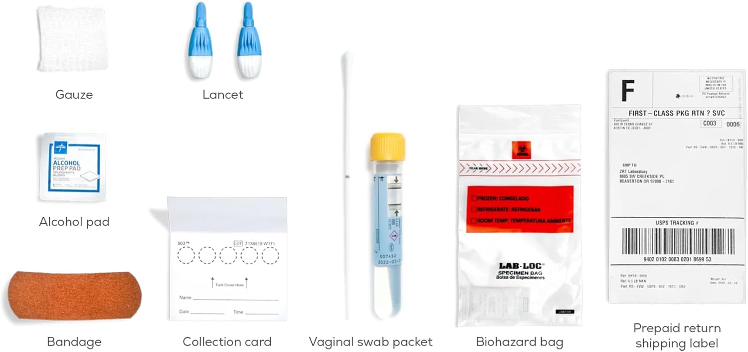 Buy اختبار Everlywell للإناث STD في المنزل اختبار الكبار المعتمد من