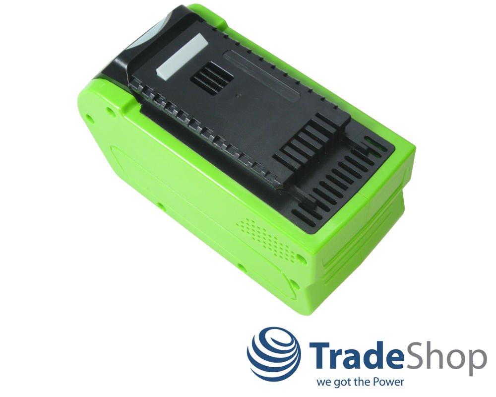 Trade-Shop Batería de ion de litio 40 V / 4000 mAh / 160 Wh compatible con cortasetos Greenworks G-MAX 22637T 22147T motosierra 20117 20077 podadora 20157