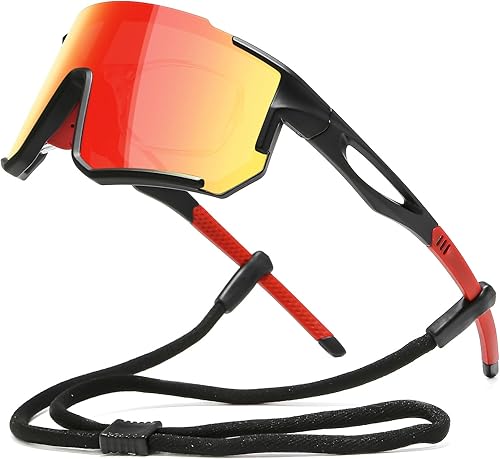 Suertree Gafas de Sol Polarizadas para Ciclismo para Hombres y Mujeres con Protección UV con Clip para Miopía para Béisbol, Ciclismo, Carrera, MTB