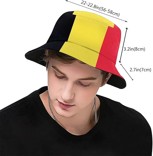 Vista 169 de KiuLoam Sombreros de pescador unisex con bandera, sombreros de pescador plegables para exteriores, verano, viajes, senderismo, playa, gorras