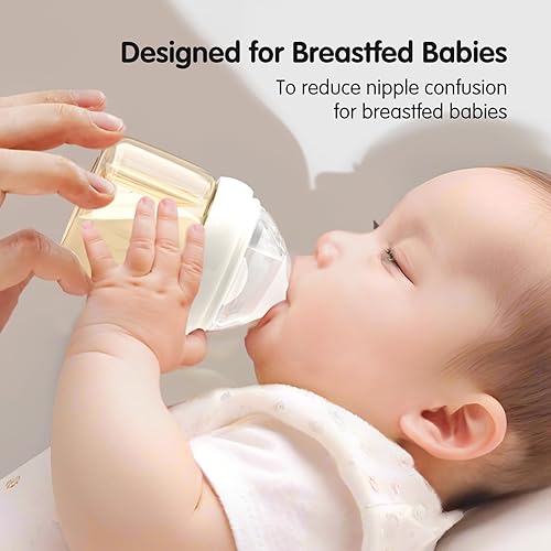 Miniatura 8 de Natural Flow - Pezón de silicona para biberón, flujo extra lento (SS), 0+ meses, 4 unidades