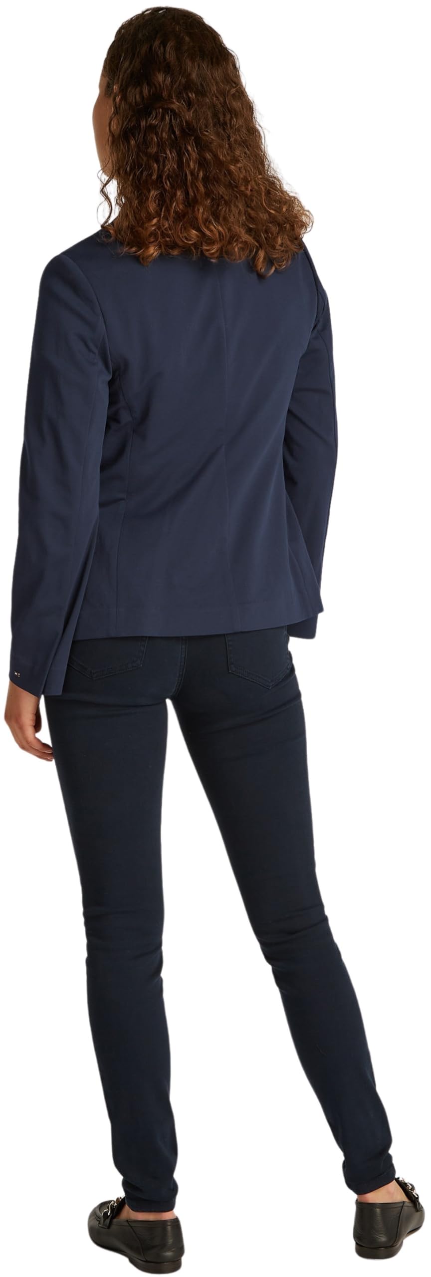 TOMMY HILFIGER DZIANINOWA PIQUE SLIM SB BLAZER WW0WW44744 Kobiety Knitted Pique Slim Sb Blazer Ww0ww44744