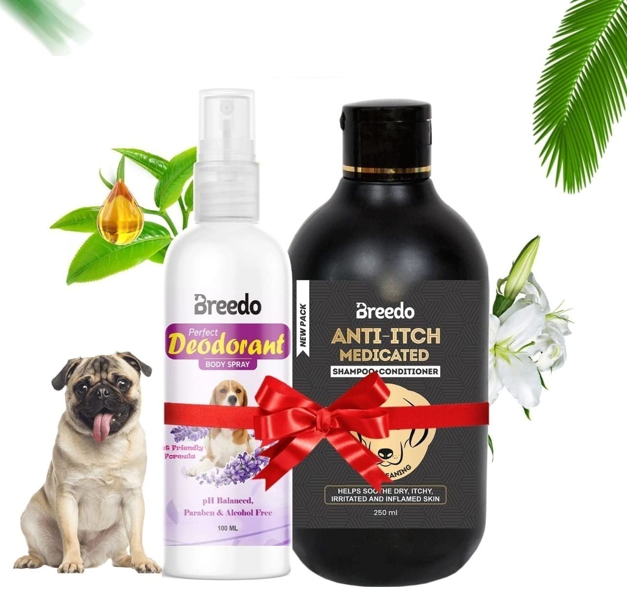 Breedo Anti-Itch Dog Shampoo+Perfect Dog Body Deodorizer| Natural Sulphate Free Dog Shampoo for Sensitive Skin Dogs,Dog Shampoo for Labrador, German Shepherd, Golden Retriever(Combo of 2) (B0B3NBL8ZF) Amazon Price History, Amazon Price Tracker