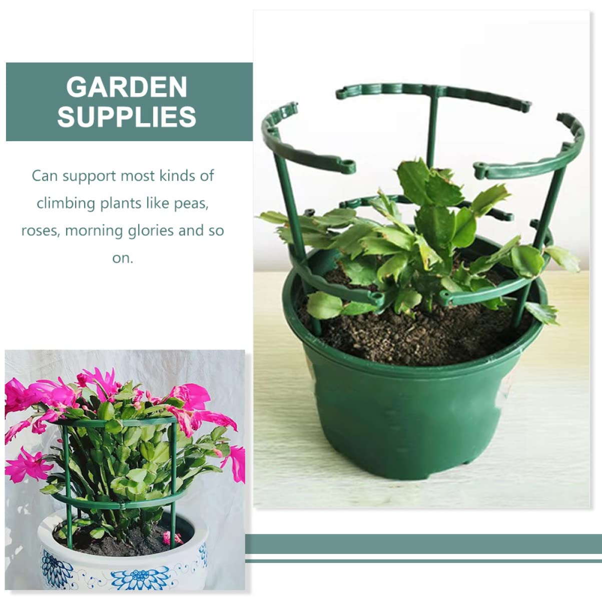 Toyvian 2 Ensembles Support De Plantes Tuteurs Orchidées Supports De Jardin pour Plantes Grimpantes pour Intérieur Et Extérieur 15 Pièces * 2