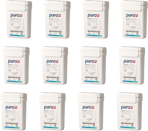 Paro Solidox Palillos de dientes de madera de doble punta Palillo de dientes interdental medio 96 piezas de palos de madera Paquete de 12