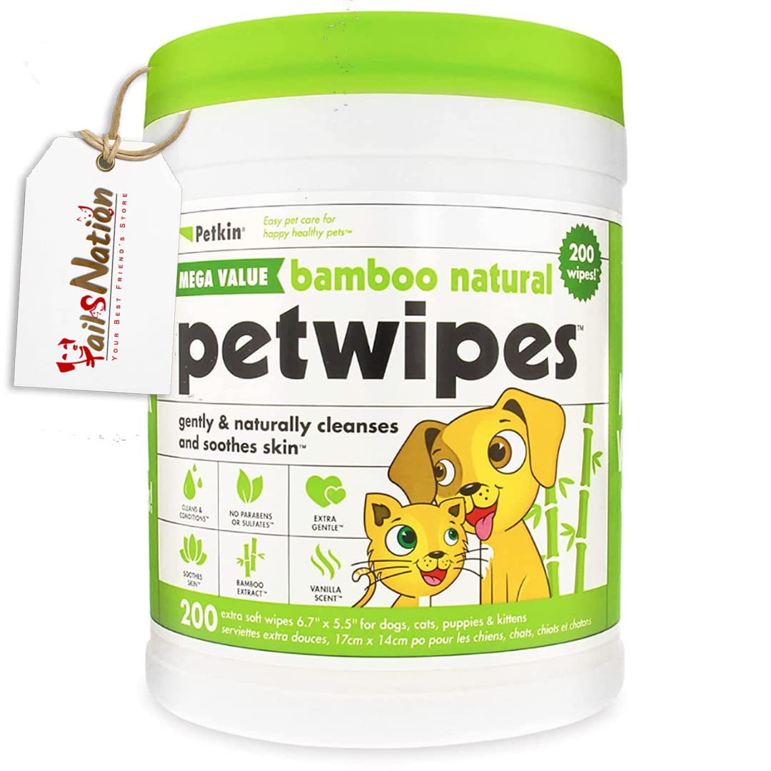 See full amazon price history chart for Petkin Grooming Wipes for Dogs and Cats (Mega Value Bamboo Pet Wipes - 200 Wipes) | Removes Dirt and Oder | Extra Moist | Fresh Sent Super Convenient, Ideal for Home or Travel X Tails Nation Petkin Grooming Wipes for Dogs and Cats (Mega Value Bamboo Pet Wipes - 200 Wipes) | Removes Dirt and Oder | Extra Moist | Fresh Sent Super Convenient, Ideal for Home or Travel X Tails Nation (B0BT1KX2SX) Amazon Price History, Amazon Price Tracker