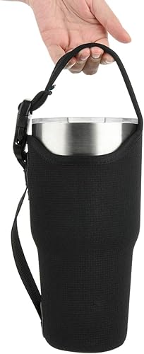 Miniatura 7 de Beautyflier Bolsa de neopreno 3 en 1 compatible con vaso de acero inoxidable YETI RamblerStanley IceFlow de 30 onzas, portavasos aislado con