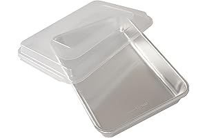 Nordic Ware Natural Aluminum Commercial Cake Pans with Lids 9 x 13