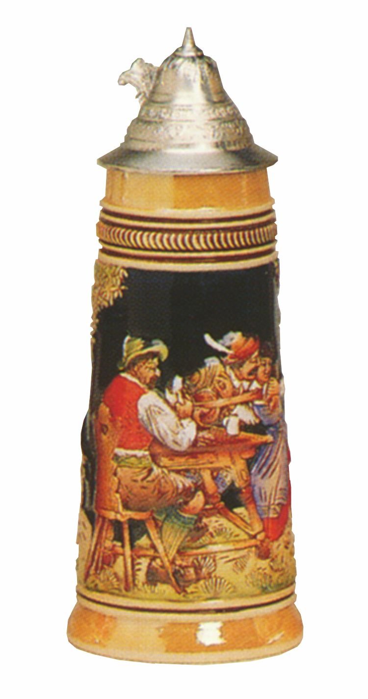 KING Boccale da Birra tedesco Boccale alpino con dipinti di Franz Defregger 1 litro