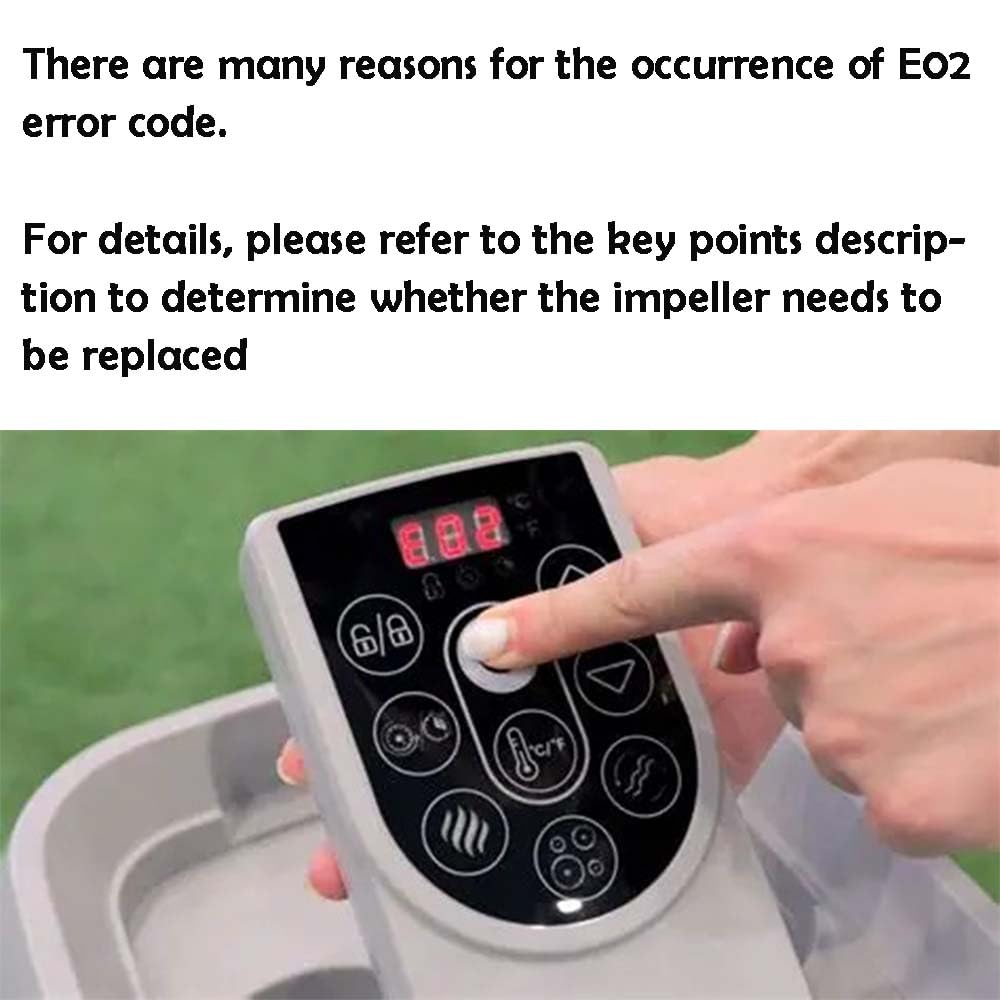 Compatible con 58113 P4071 E02 - Kit de reparación de bomba de agua para bañera de hidromasaje Coleman Lay-Z-Spa con impulsor y ejes