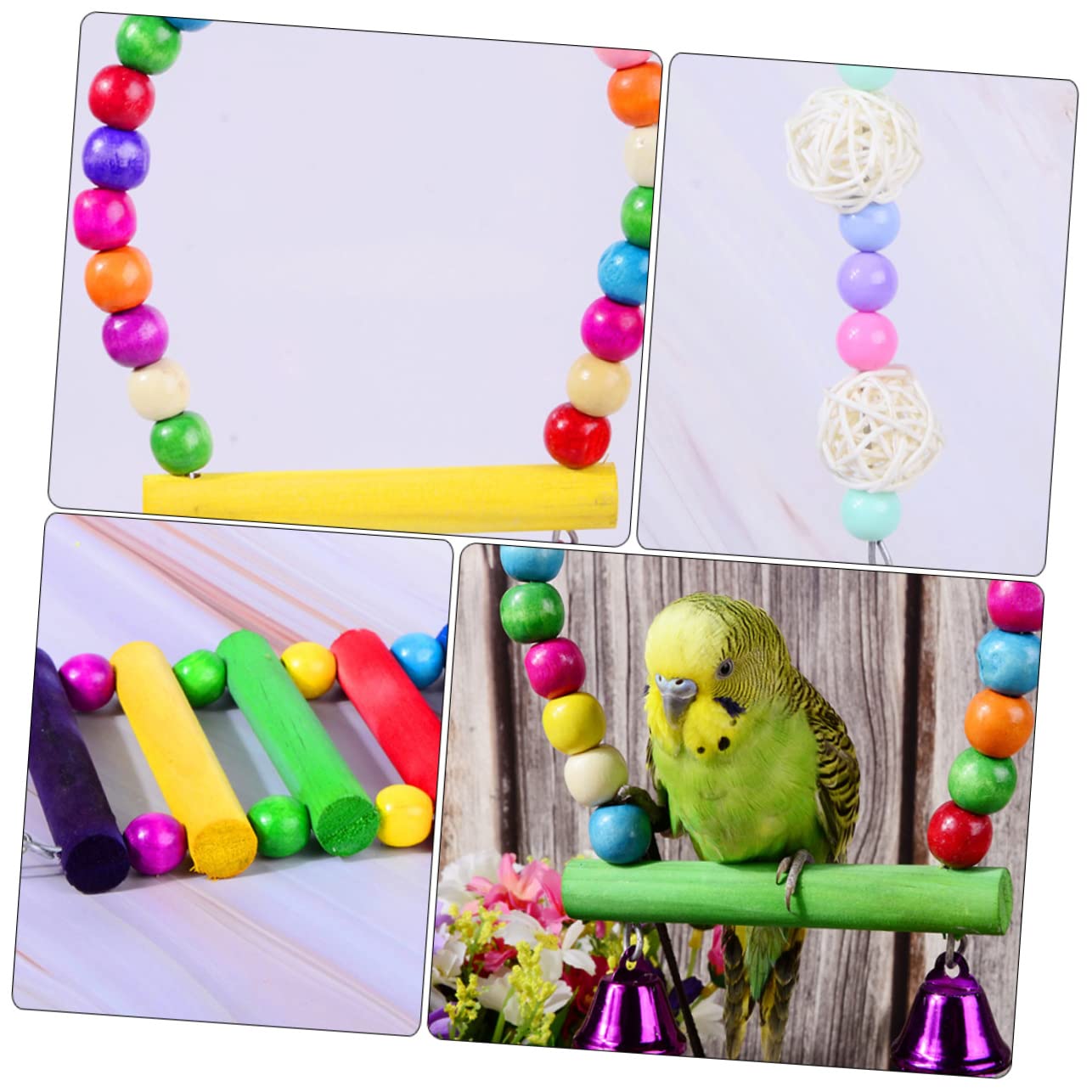 BESPORTBLE 5pièces Jouets à Mâcher pour Oiseaux Jouets Amusants pour Perroquets Et Oiseaux De Compagnie Accessoires De pour Divertissement