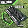 QuickPlay Replay Station 4-in-1 Soccer Rebounder Board - Portable Rebound Board for Backyard - Dual Surface, Dual Angle Soccer Passing Board for Passing & Reaction Skills - Soccer Training Equipment
