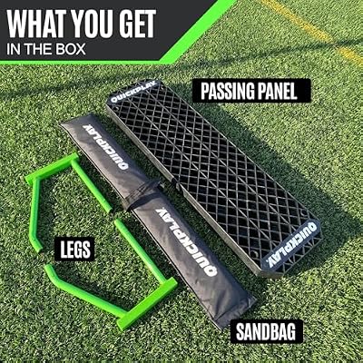 QuickPlay Replay Station 4-in-1 Soccer Rebounder Board - Portable Rebound Board for Backyard - Dual Surface, Dual Angle Soccer Passing Board for Passing & Reaction Skills - Soccer Training Equipment
