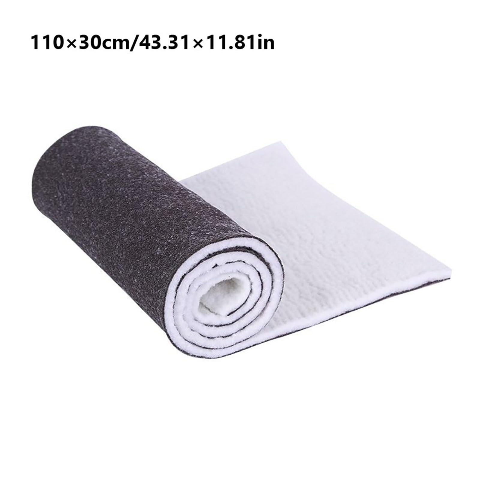 Filtro de Esponja for Acuario Doble Capa - 1 cm Grosor, Blanco y Negro(110-30cm)