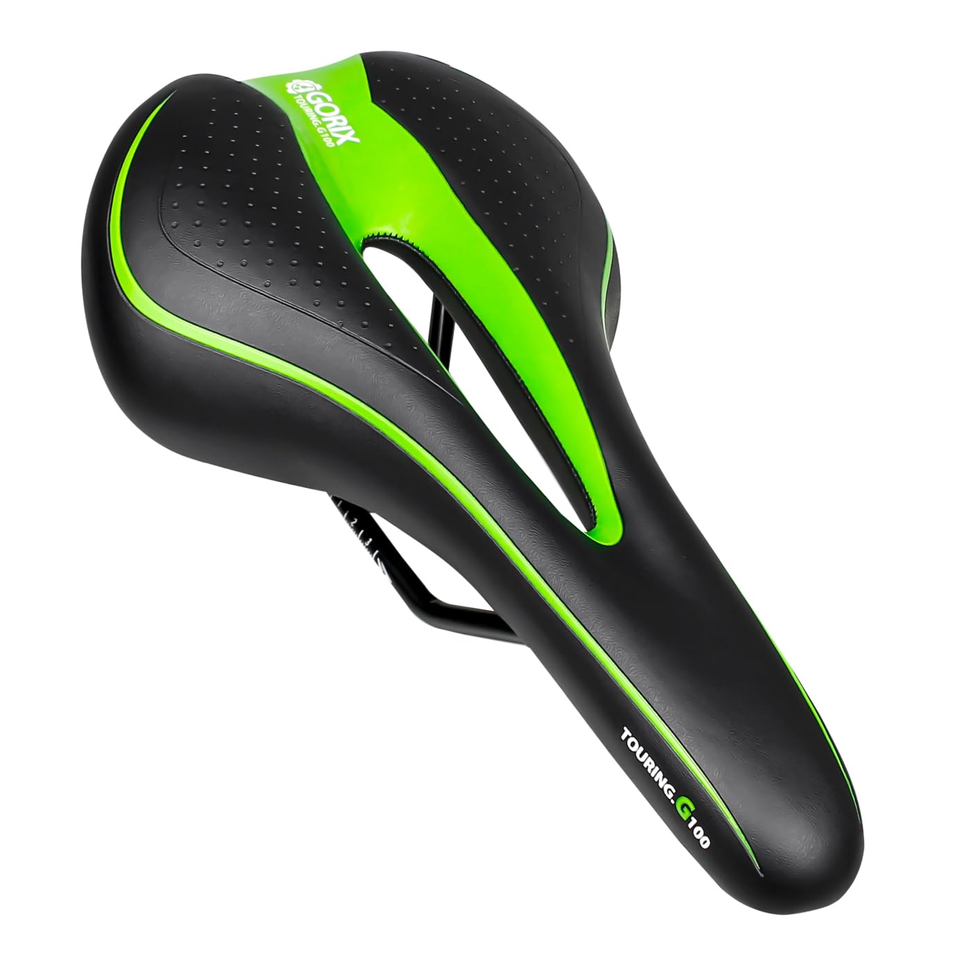 GORIX Fahrradsattel Sitz Bequemes Kissen mit Rail Mountain Road Fahrrad für Männer und Frauen (GX-C19)