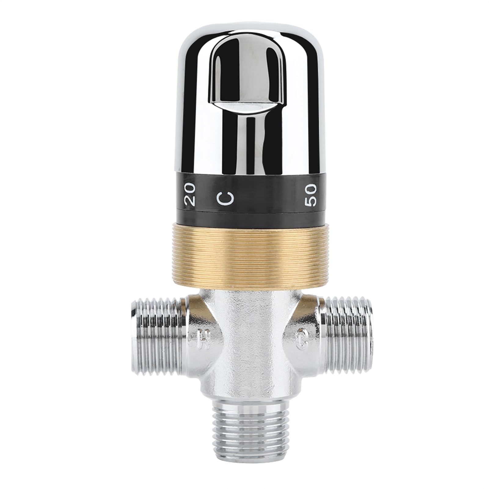 Válvula Mezcladora Termostática para Bañera con Control de Termostato de 38 ℃ para Seguridad en el Baño