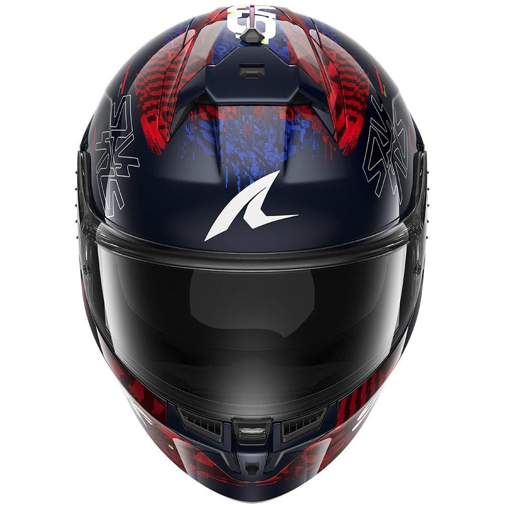 SHARK, Casque Moto Intégral SKWAL CUP SPEED-VIB Blue Red Yellow BRY, XS