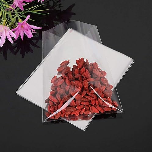 Miniatura 6 de 100 bolsas de celofán plano transparente de 6 x 8 pulgadas (1.2 mil) para cestas de regalo, recuerdos de fiesta y manualidades