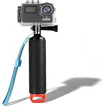MeoZynxadril Float Handle Floating Hand Multifunctional Float Non-Slip Float Handgrip Underwater Handstick with Safety Belt for Action Cameras