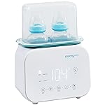MOMYEASY Bottle Warmer, Fast Baby Bottle Warmer for Breastmilk Formula, 7-in-1 Food Heater&Breast Milk Defrost with LCD Display, Baby Formula Warmer for All Bottles with 24H Temperature Control