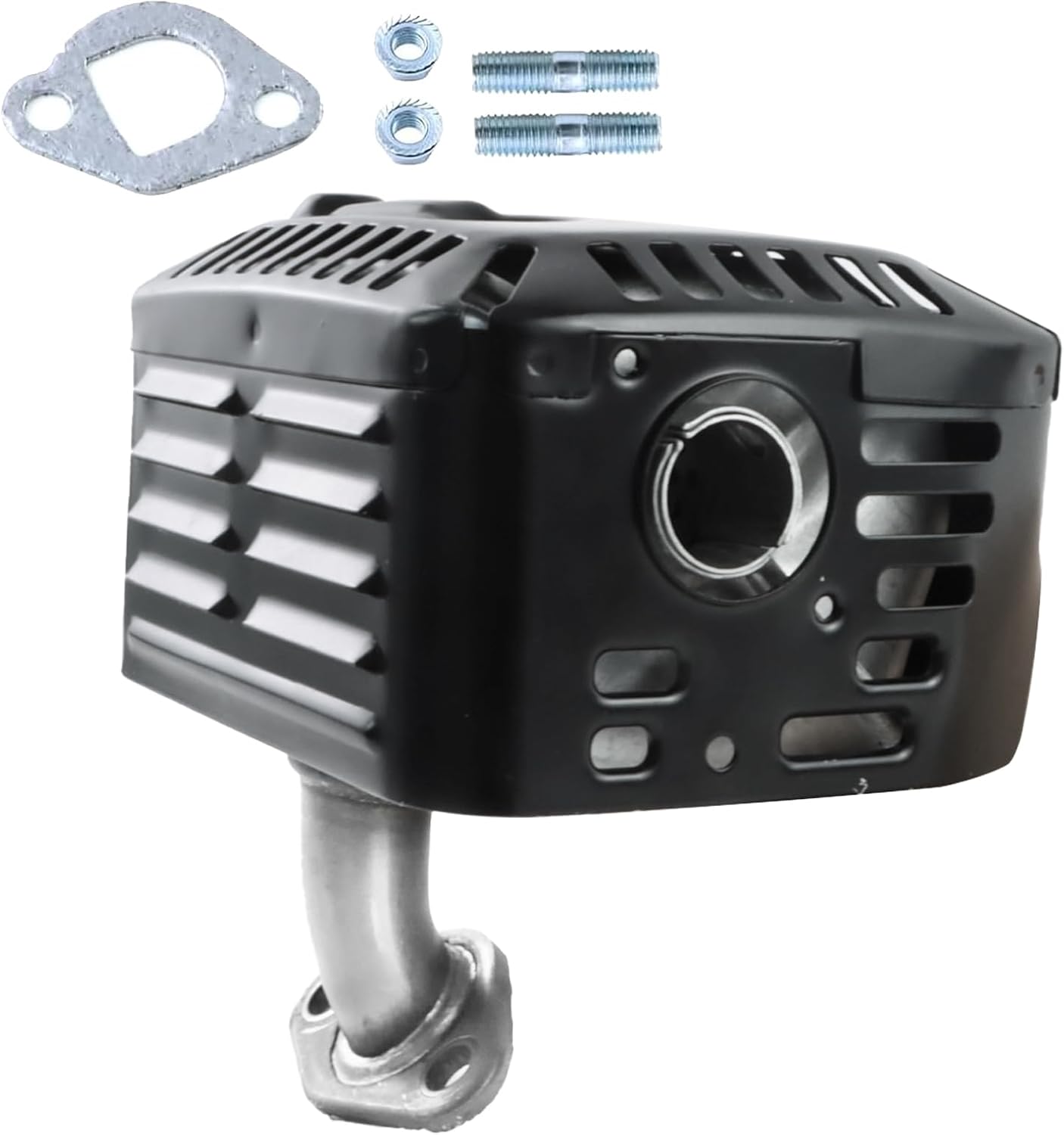 abliubale Muffler Exhaust Assembly Compatible with Honda GX160 GX200 GX140 Muffler Exhaust Silencer 18310-ZF1-000 5.5hp 6.5hp Engine Motor