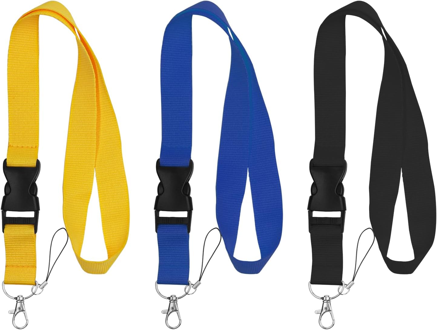 BAWAKO Schlüsselband Mit Karabinerhaken, Leder Neck Lanyard Gewebt