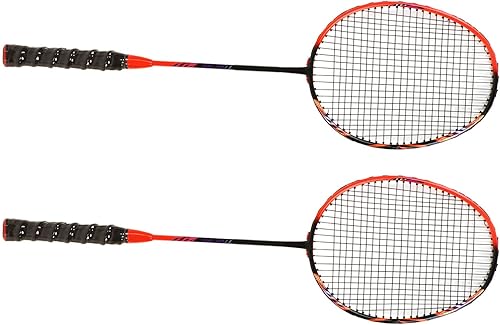 Miniatura 4 de Juego de 2 raquetas de bádminton para juegos de patio al aire libre, juego recreativo, principiantes, raqueta de bádminton profesional, raqueta de
