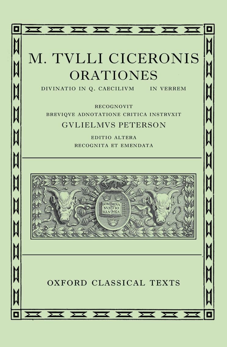 Cicero Orationes. Vol. III (Verrinae) 2/e