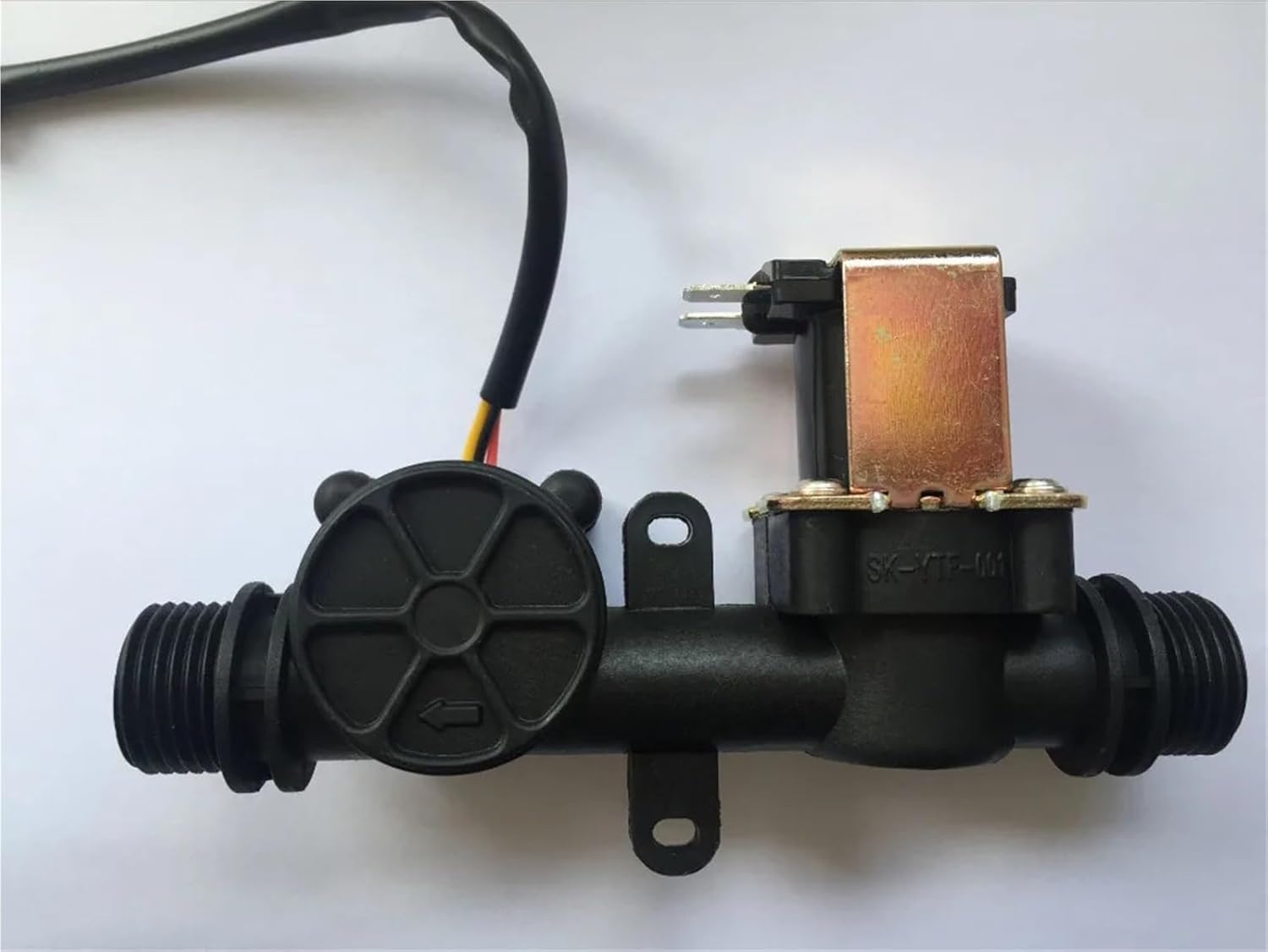 1PCS G1/2 Water Flow Sensor + Solenoid Valve, Plastic One Valve 1-30L/Min