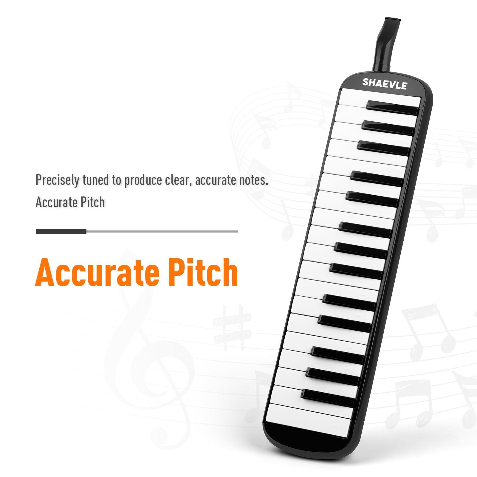 Melodica Clavier de piano à air 32 touches avec sac de transport, tubes d'embouchures, instrument mélodica, cadeau pour enfants débutants