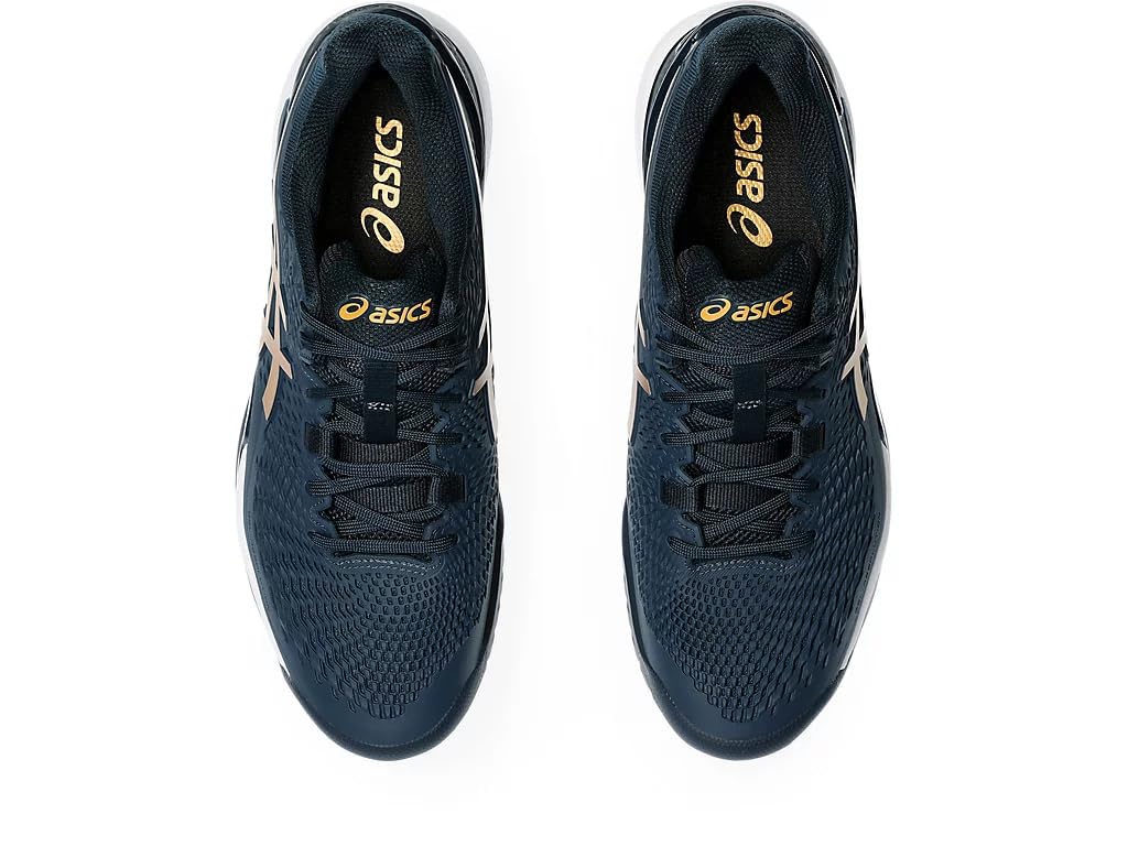ASICS Resolution 9 Uomo Homme Chaussures de Tennis Blanc Bleu