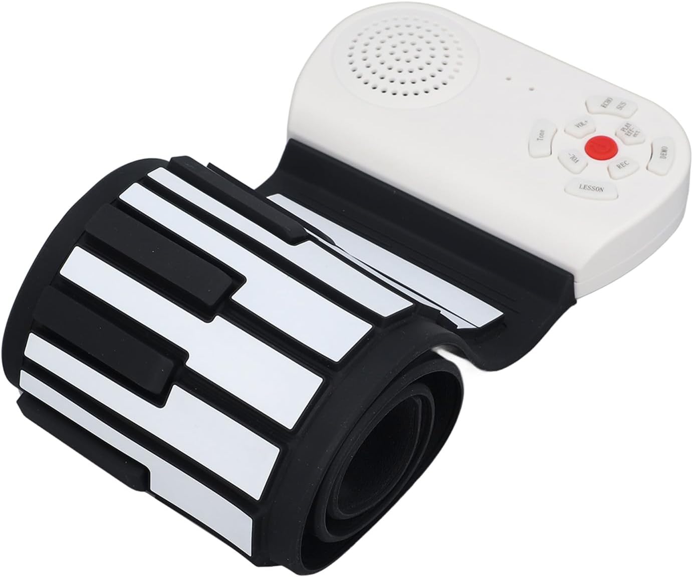 Eujgoov Roll Up Piano 49 Key Portable Electric Keyboard Foldable with Vibrant Tones and Demo Songs for Kids and Beginners