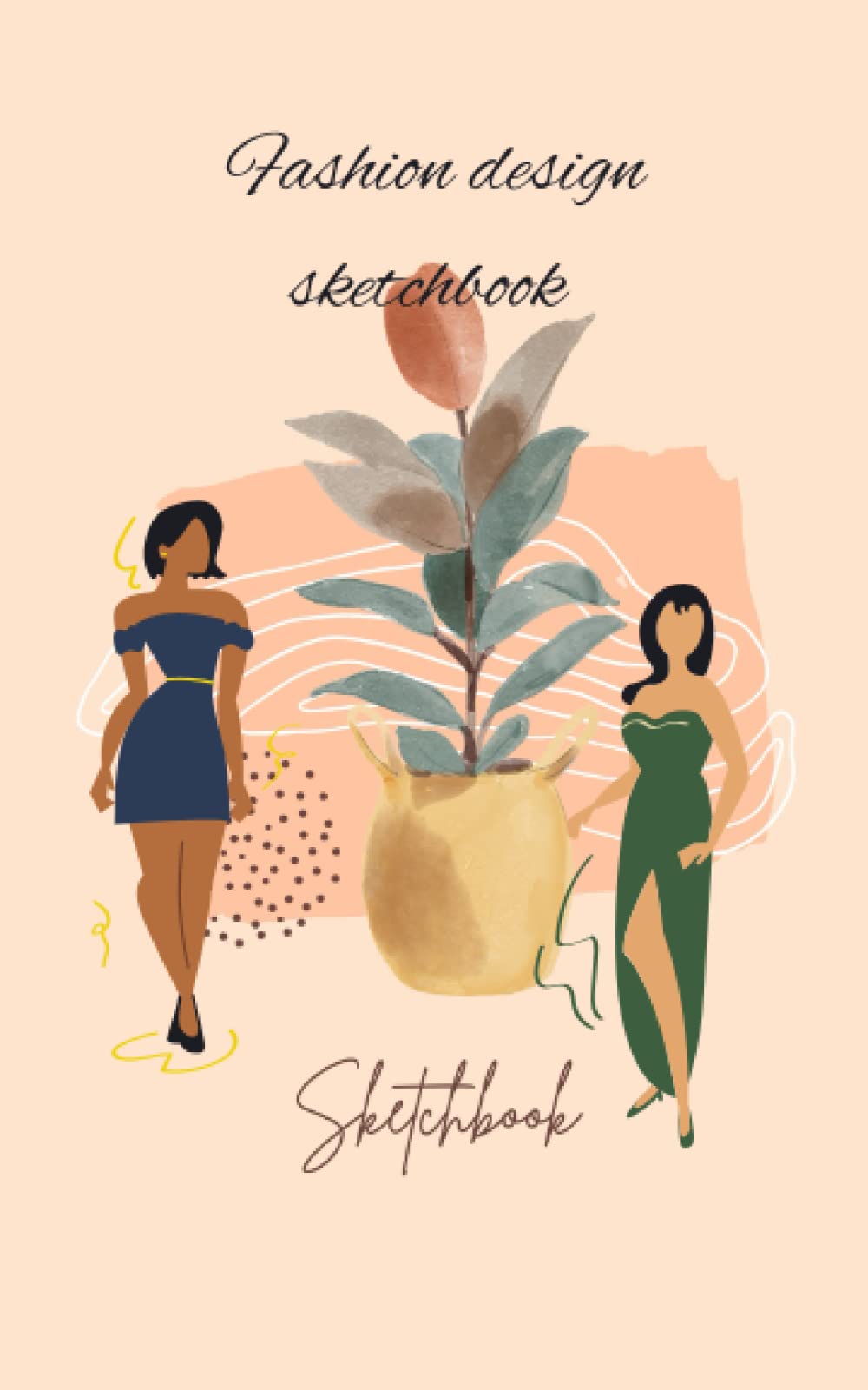 Fashion design sketchbook.: Fashion sketchbook for adults and kids. 100 sheets 5x8in handy and pocket size pad for drawing and sketches. Blank sheets for fashion designers.