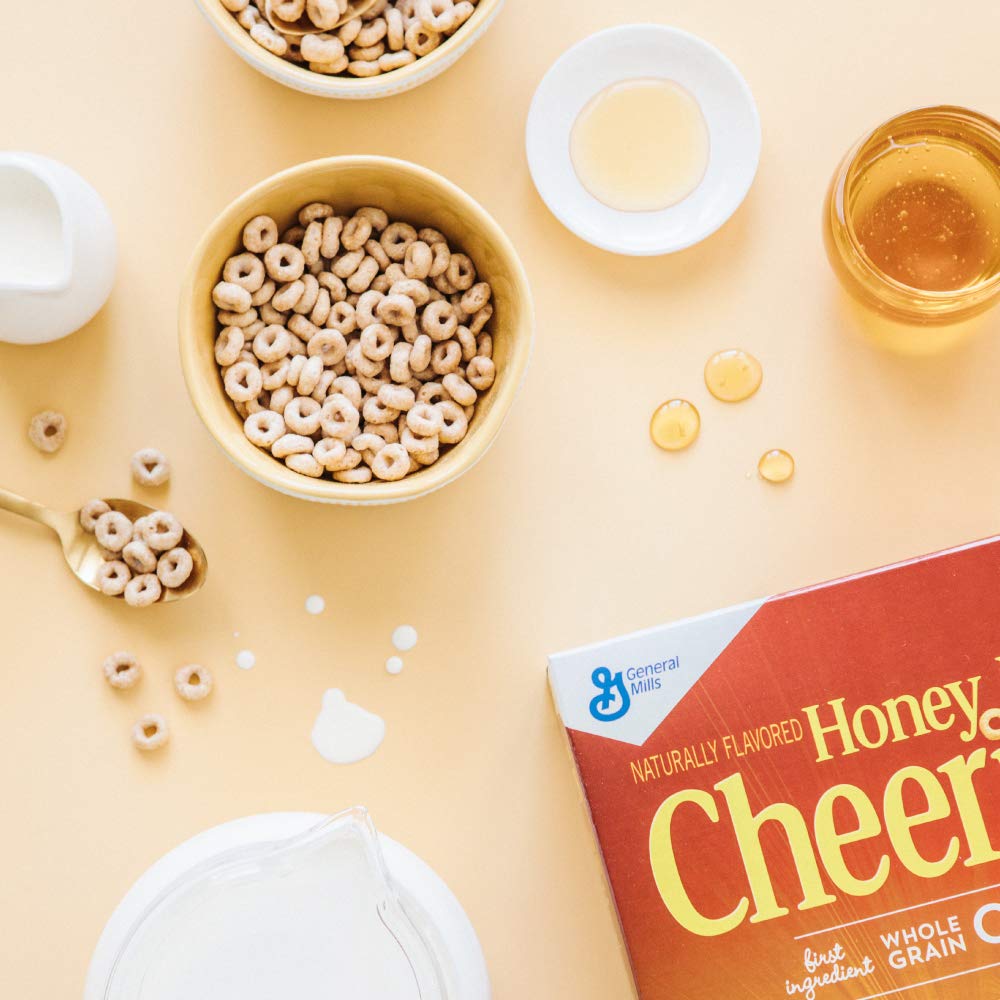 Honey Nut Cheerios Heart Healthy Cereal, Gluten Free Cereal With Whole