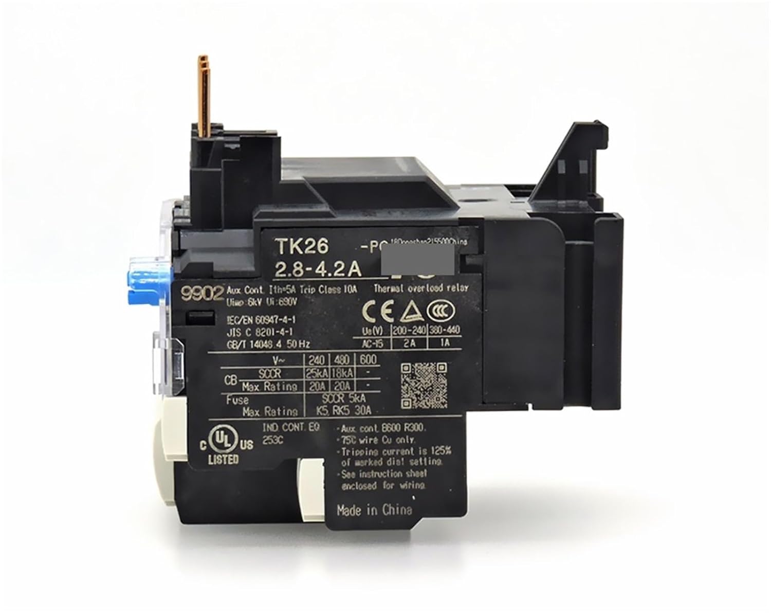 TK26 Thermal Relay for Overload Protection of Three-Phase Motor TK26-PC(TK26 1.4-2.1A)