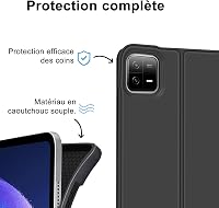 FARYODI Mágneses Bluetooth Billentyűzet Tok Xiaomi Pad 6/6 Pro Tablethez - Levehető AZERTY Kiosztás, Érintőpaddal, 11 Colos, Fekete 5