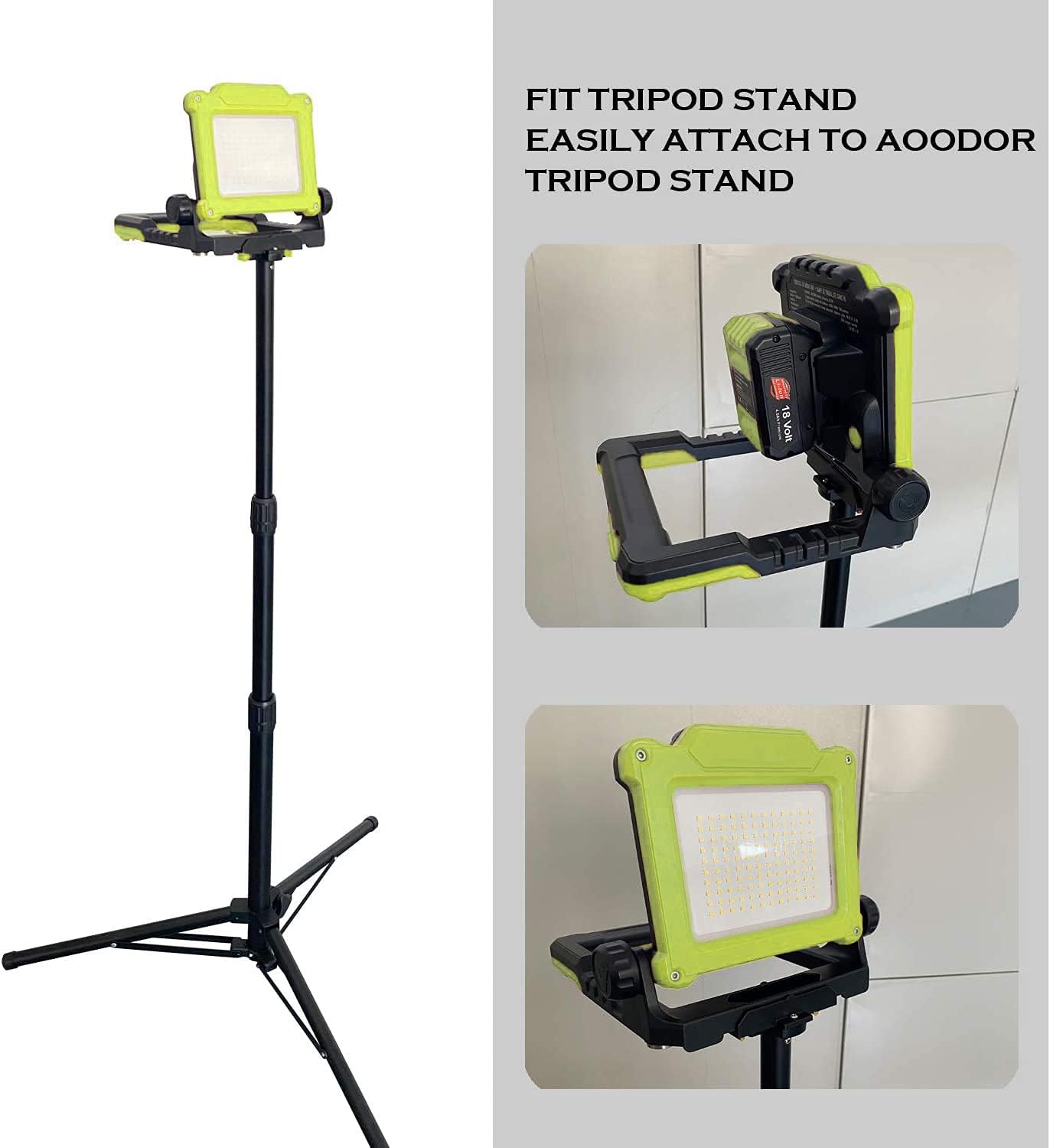 Big Sale Aoodor Cordless LED Work Light 3500 Lumen Compatible Multiple Brands (Light Only)