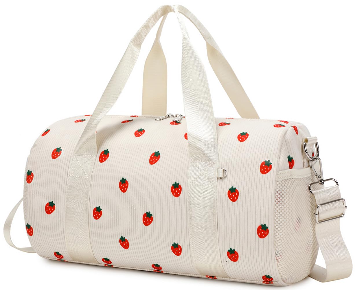 Sac de Danse Fille - Sport et Voyage Fraise, Petit Format Gym et Nuit