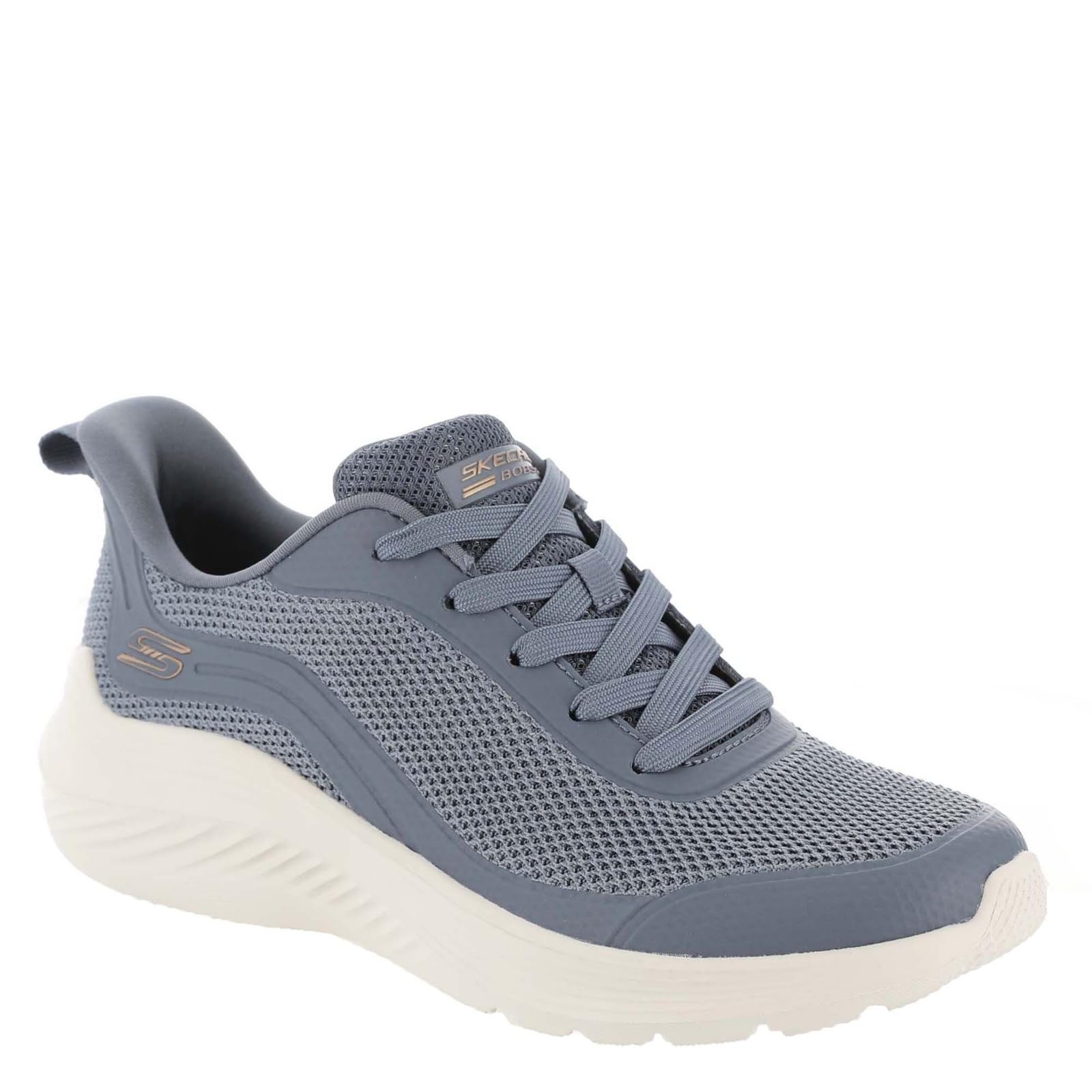 Skechers Women's Bobs Squad Waves-Still Wading Sneaker, Slate, 10