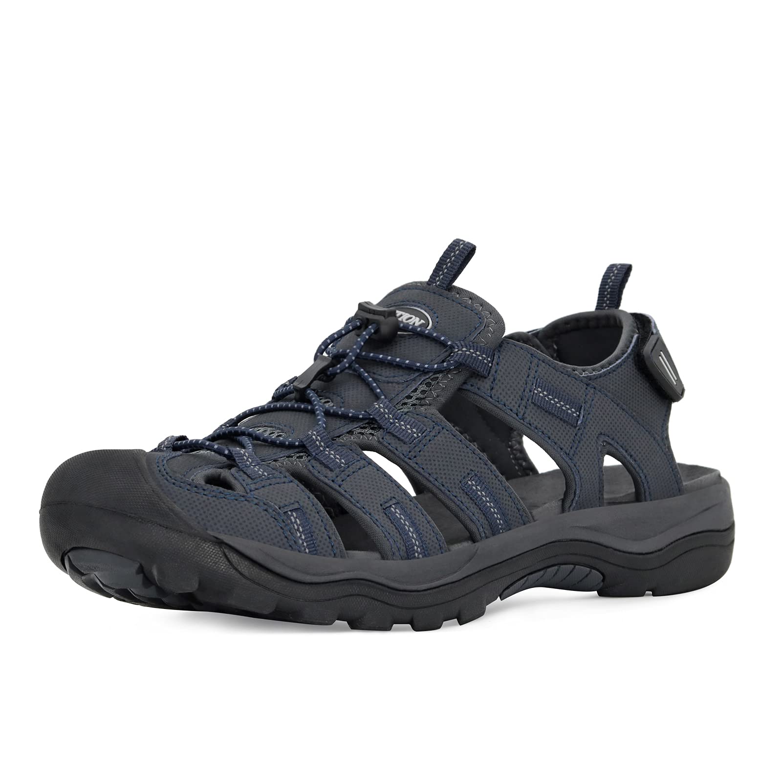 Casual Hiking Sandals Men\'s Dark Blue Athletic Sports Walking Fisherman Shoes Men main image 3