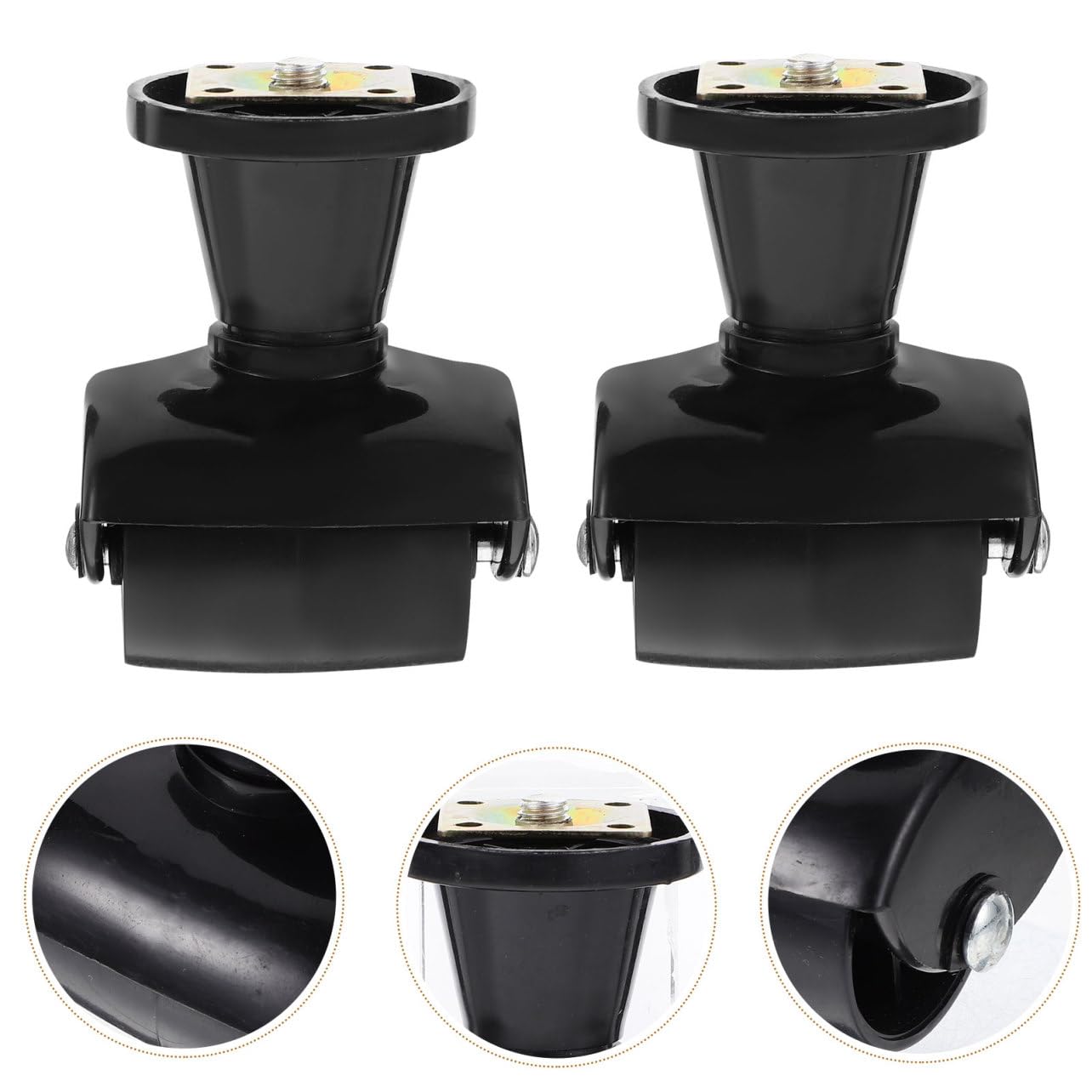 Holibanna Adjustable Furniture Caster Wheels 10cm Heavy-Duty Replacement Office Chair Casters with Locking Function for Home and Office Furniture 4pcs
