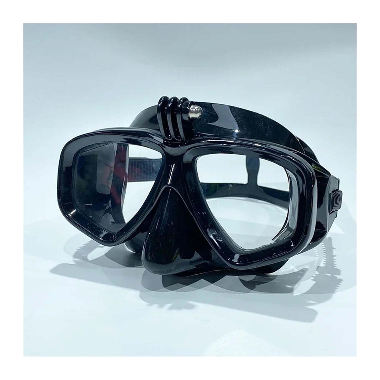 Jkelpv Black Underwater Diving Mask Scuba Diving Goggles Are Suitable For Gopro Small Sports Camera All-Dry Diving Glasses(Black)