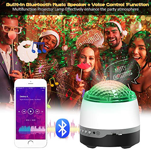Galaxy Projector,Star Projector For Bedroom,Remote Control & White Noise Bluetooth Speaker,8 Soother Sounds,Timer,Led Night Lights For Kids Room, Adults Home Theater, Party, Living Room Decor #TOP4