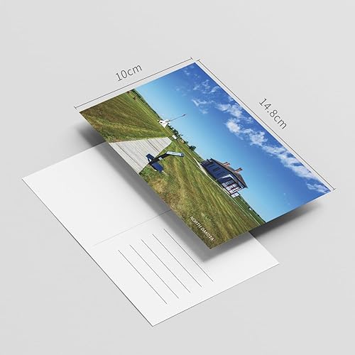 Miniatura 2 de Paquete de 20 postales de paisaje vintage de Estados Unidos de Dakota del Norte, postales de todo el mundo, tarjetas de felicitación para viajes de